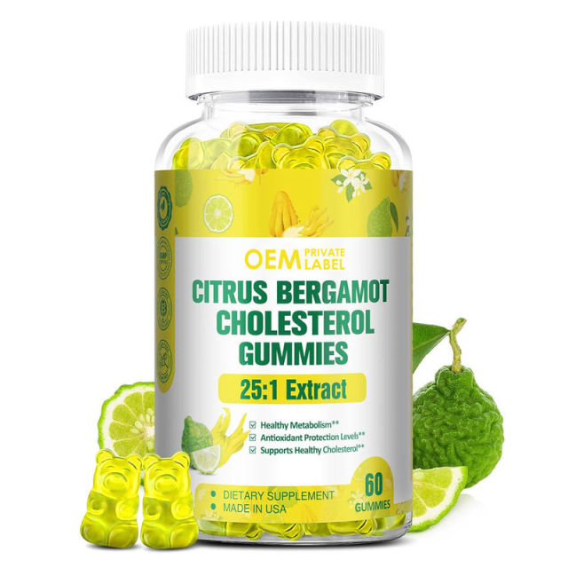 Citrus Bergamot Cholesterol Gummies 25:1 Extract Healthy Metabolism Antioxidant Support 60 Count,MY SHOP,Citrus Bergamot Cholesterol Gummies 25:1 Extract Healthy Metabolism Antioxidant Support 60 Count