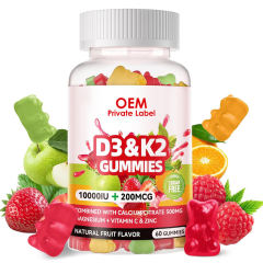 Vitamin D3 + K2 Gummies Sugar Free Natural Fruit Flavor 10000IU D3 200mcg K2 Bone Immune Support 60 Count,MY SHOP,Vitamin D3 + K2 Gummies Sugar Free Natural Fruit Flavor 10000IU D3 200mcg K2 Bone Immune Support 60 Count