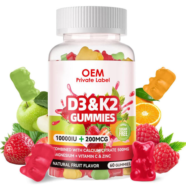 Vitamin D3 + K2 Gummies Sugar Free Natural Fruit Flavor 10000IU D3 200mcg K2 Bone Immune Support 60 Count,MY SHOP,Vitamin D3 + K2 Gummies Sugar Free Natural Fruit Flavor 10000IU D3 200mcg K2 Bone Immune Support 60 Count