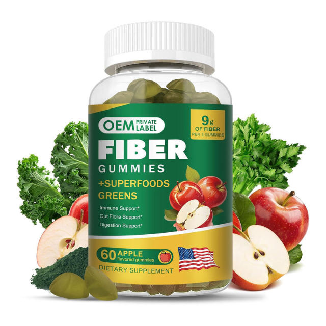 Fiber Gummies 9g Fiber Apple Flavor with Superfoods Greens Immune Support 60 Gummies,MY SHOP,Fiber Gummies 9g Fiber Apple Flavor with Superfoods Greens Immune Support 60 Gummies