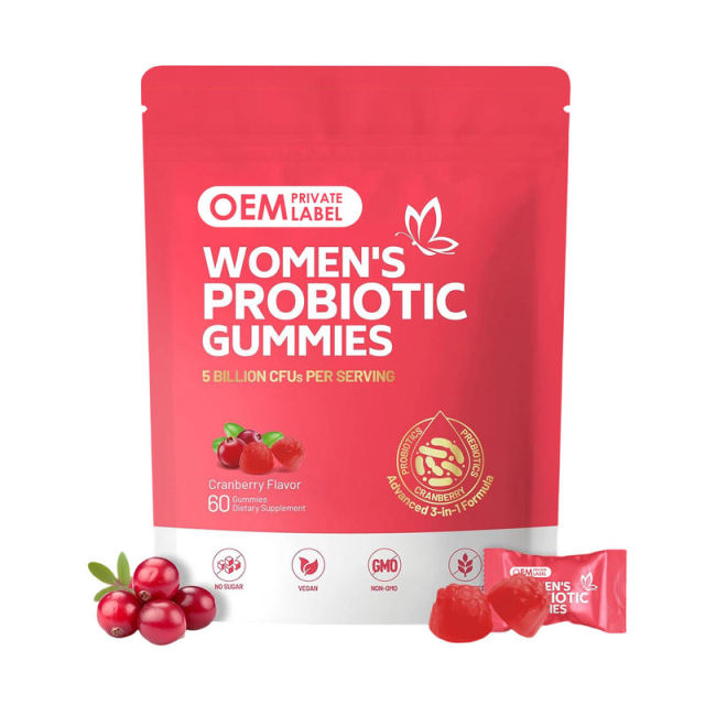 Women's Probiotic Gummies 3-in-1 Formula Probiotics Prebiotics Cranberry 5 Billion CFUs No Sugar Vegan 60 Count,MY SHOP,Women's Probiotic Gummies 3-in-1 Formula Probiotics Prebiotics Cranberry 5 Billion CFUs No Sugar Vegan 60 Count