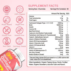 Biotin & Collagen Multivitamin Gummies Strawberry Flavor Hair Skin Nails Support 60 Count (2 Pack),MY SHOP,Biotin & Collagen Multivitamin Gummies Strawberry Flavor Hair Skin Nails Support 60 Count (2 Pack)