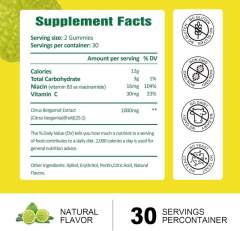 Citrus Bergamot Cholesterol Gummies 25:1 Extract Healthy Metabolism Antioxidant Support 60 Count,MY SHOP,Citrus Bergamot Cholesterol Gummies 25:1 Extract Healthy Metabolism Antioxidant Support 60 Count
