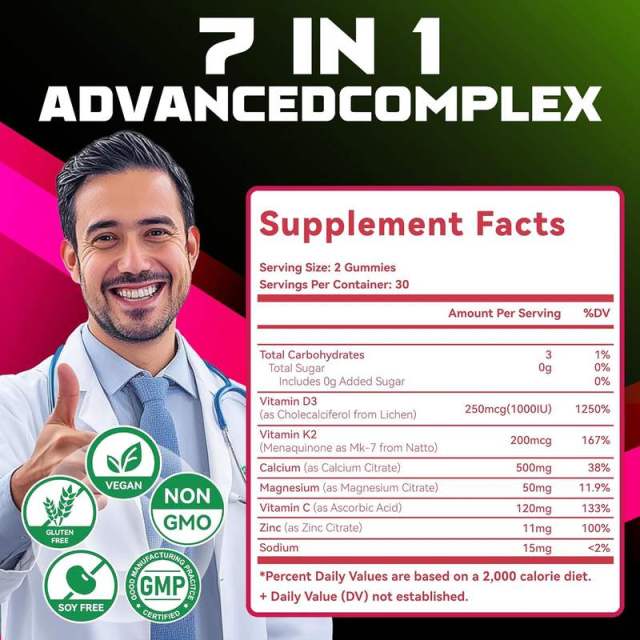 Vitamin D3 + K2 Gummies Sugar Free Natural Fruit Flavor 10000IU D3 200mcg K2 Bone Immune Support 60 Count,MY SHOP,Vitamin D3 + K2 Gummies Sugar Free Natural Fruit Flavor 10000IU D3 200mcg K2 Bone Immune Support 60 Count