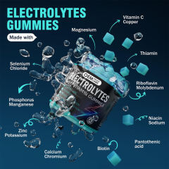 Electrolytes Multivitamin Gummies Hydration Energy Production Muscle Function Support 120 Count,MY SHOP,Electrolytes Multivitamin Gummies Hydration Energy Production Muscle Function Support 120 Count