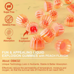 Vitamin D3 + K2 Gummies with B6 B9 Methyl B12 Vitamin E Zinc Sugar Free Peach Flavor 60 Gummies,MY SHOP,Vitamin D3 + K2 Gummies with B6 B9 Methyl B12 Vitamin E Zinc Sugar Free Peach Flavor 60 Gummies