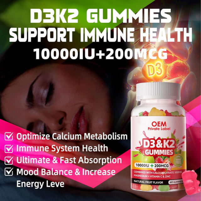 Vitamin D3 + K2 Gummies Sugar Free Natural Fruit Flavor 10000IU D3 200mcg K2 Bone Immune Support 60 Count,MY SHOP,Vitamin D3 + K2 Gummies Sugar Free Natural Fruit Flavor 10000IU D3 200mcg K2 Bone Immune Support 60 Count