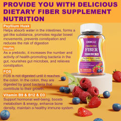 Prebiotic Fiber Gummies with Multivitamins 7g Fiber Sugar Free Digestive Immune Support 60 Gummies,MY SHOP,Prebiotic Fiber Gummies with Multivitamins 7g Fiber Sugar Free Digestive Immune Support 60 Gummies