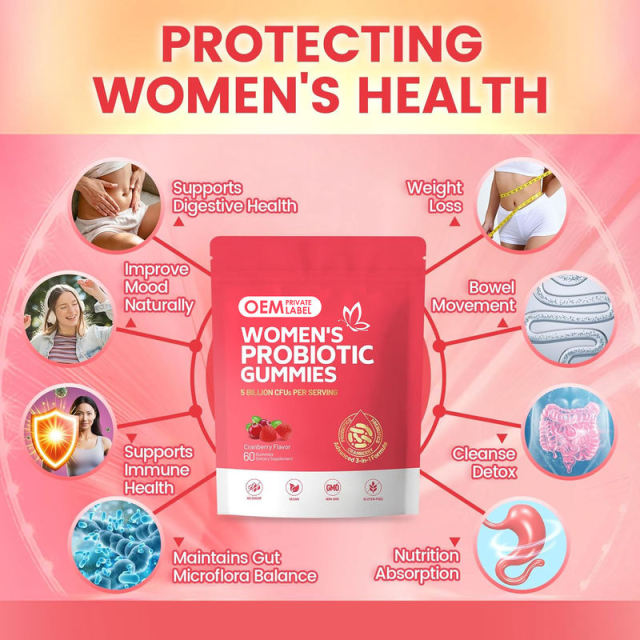 Women's Probiotic Gummies 3-in-1 Formula Probiotics Prebiotics Cranberry 5 Billion CFUs No Sugar Vegan 60 Count,MY SHOP,Women's Probiotic Gummies 3-in-1 Formula Probiotics Prebiotics Cranberry 5 Billion CFUs No Sugar Vegan 60 Count