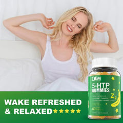 5-HTP Gummies Natural Banana Flavor Stress Less Stay Relaxed with GABA L-Theanine Turmeric 60 Gummies,MY SHOP,5-HTP Gummies Natural Banana Flavor Stress Less Stay Relaxed with GABA L-Theanine Turmeric 60 Gummies