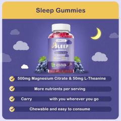 Sleep Gummies with Magnesium Citrate 500mg Natural Grape Flavor Sleep & Relax Support 90 Count,MY SHOP,Sleep Gummies with Magnesium Citrate 500mg Natural Grape Flavor Sleep & Relax Support 90 Count