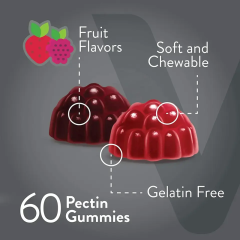 Prebiotic Fiber Gummies Sugar Free Pectin Fruit Flavors Kosher Digestive Support 60 Count,MY SHOP,Prebiotic Fiber Gummies Sugar Free Pectin Fruit Flavors Kosher Digestive Support 60 Count