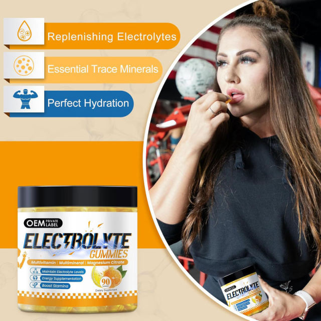 Electrolyte Gummies with Multivitamin Multimineral Magnesium Citrate Boost Stamina Energy Production 90 Gummies,MY SHOP,Electrolyte Gummies with Multivitamin Multimineral Magnesium Citrate Boost Stamina Energy Production 90 Gummies