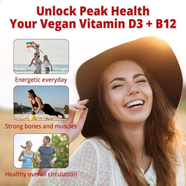 Vitamin D3 + B12 Gummies Sugar Free Mixed Berry Flavor 5000IU D3 1000mcg B12 Immune Energy Support 60 Gummies,MY SHOP,Vitamin D3 + B12 Gummies Sugar Free Mixed Berry Flavor 5000IU D3 1000mcg B12 Immune Energy Support 60 Gummies