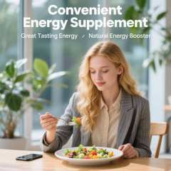 Caffeine-Free Energy Gummies Plant-Based Strawberry Flavor Natural Energy Radiant Skin Support 60 Count,MY SHOP,Caffeine-Free Energy Gummies Plant-Based Strawberry Flavor Natural Energy Radiant Skin Support 60 Count