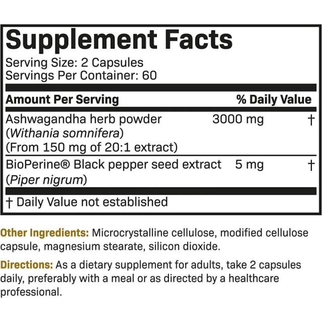 Extra Strength Ashwagandha 3000mg Capsules with BioPerine,MY SHOP,Extra Strength Ashwagandha 3000mg Capsules with BioPerine | OEM Private Label Manufacturer