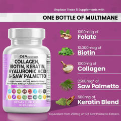 ll-in-1 Men's Collagen & Saw Palmetto Supplement,MY SHOP,ll-in-1 Men's Collagen & Saw Palmetto Supplement