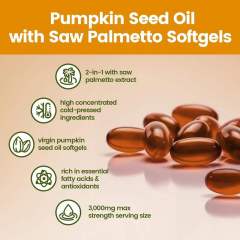 OEM Pumpkin Seed Oil 1000mg  Cold-Pressed Softgels,MY SHOP,OEM Cold-Pressed Pumpkin Seed Oil 1000mg Softgels | Private Label 2-in-1 Supplement Manufacturer