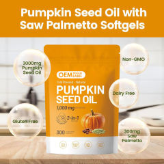 OEM Pumpkin Seed Oil 1000mg  Cold-Pressed Softgels,MY SHOP,OEM Cold-Pressed Pumpkin Seed Oil 1000mg Softgels | Private Label 2-in-1 Supplement Manufacturer
