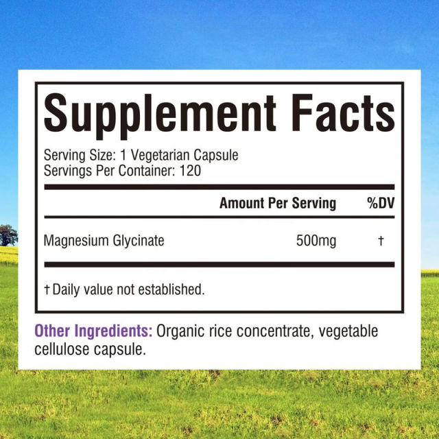 OEM Chelated Magnesium Glycinate 120 Capsules Supplement,MY SHOP,OEM Chelated Magnesium Glycinate 120 Capsules Supplement