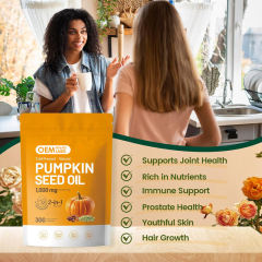 OEM Pumpkin Seed Oil 1000mg  Cold-Pressed Softgels,MY SHOP,OEM Cold-Pressed Pumpkin Seed Oil 1000mg Softgels | Private Label 2-in-1 Supplement Manufacturer