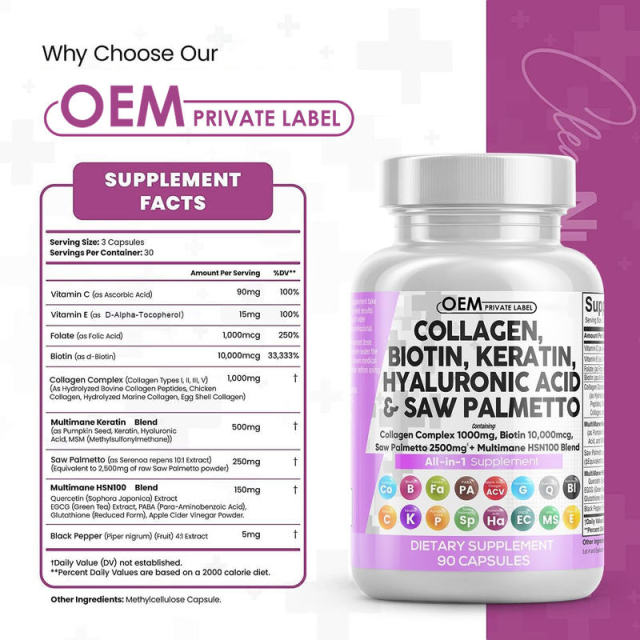 ll-in-1 Men's Collagen & Saw Palmetto Supplement,MY SHOP,ll-in-1 Men's Collagen & Saw Palmetto Supplement