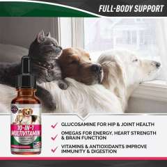 Wholesale OEM 10-in-1 Multivitamin Liquid Supplement for Canines & Felines,MY SHOP,1