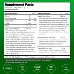OEM/ODM Super Greens Energize Cleanse Alkalize Formula 30 Servings,MY SHOP,OEM Super Greens Powder - Custom Probiotic Supplement Mfg