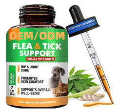 OEM Flea & Tick Support + Multivitamin Liquid for Dogs,MY SHOP,Supplement