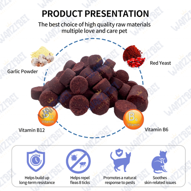 OEM Flea & Tick Support Chews for Dogs,MY SHOP,OEM Flea & Tick Support Chews for Dogs