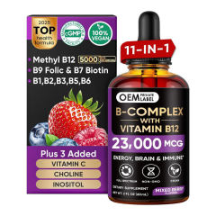 B2B Custom Methylated B-Complex Drops Energy, Brain & Immune Support,MY SHOP,B2B Custom Methylated B-Complex Drops Energy, Brain & Immune Support