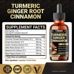 OEM/ODM Turmeric Ginger Cinnamon Liquid Drops 6-in-1 Formula with Bitter Melon & Berberine,MY SHOP,OEM/ODM Turmeric Ginger Cinnamon Liquid Drops 6-in-1 Formula with Bitter Melon & Berberine