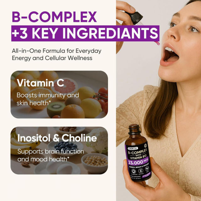 B2B Custom Methylated B-Complex Drops Energy, Brain & Immune Support,MY SHOP,B2B Custom Methylated B-Complex Drops Energy, Brain & Immune Support