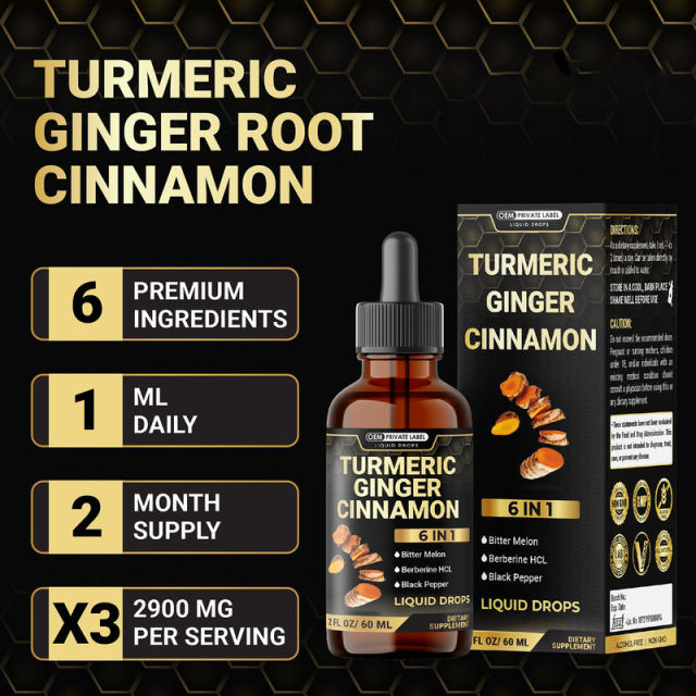 OEM/ODM Turmeric Ginger Cinnamon Liquid Drops 6-in-1 Formula with Bitter Melon & Berberine,MY SHOP,OEM/ODM Turmeric Ginger Cinnamon Liquid Drops 6-in-1 Formula with Bitter Melon & Berberine
