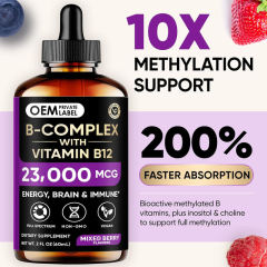B2B Custom Methylated B-Complex Drops Energy, Brain & Immune Support,MY SHOP,B2B Custom Methylated B-Complex Drops Energy, Brain & Immune Support