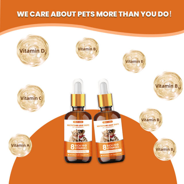 OEM Pet Multivitamin Liquid Drops with Calcium,MY SHOP,OEM Pet Multivitamin Liquid Drops with Calcium