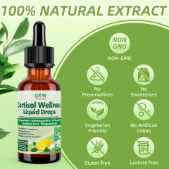 OEM/ODM Cortisol Wellness Liquid Drops Lemon Flavor Vegan Gluten-Free,MY SHOP,OEM/ODM Cortisol Wellness Liquid Drops Lemon Flavor Vegan Gluten-Free
