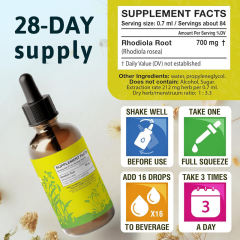 OEM/ODM Rhodiola Rosea Liquid Drops Adaptogenic Herbal Supplement,MY SHOP,OEM/ODM Rhodiola Rosea Liquid Drops Adaptogenic Herbal Supplement
