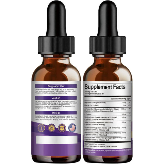 Private Label Liposomal Ashwagandha 9-in-1 Liquid Drops 2 fl oz with L-Theanine & Rhodiola,MY SHOP,Private Label Liposomal Ashwagandha 9-in-1 Liquid Drops 2 fl oz with L-Theanine & Rhodiola