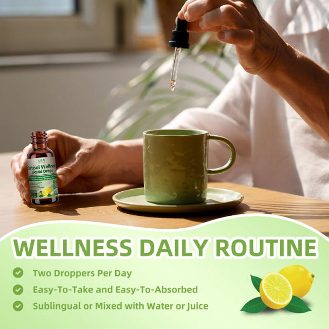 OEM/ODM Cortisol Wellness Liquid Drops Lemon Flavor Vegan Gluten-Free,MY SHOP,OEM/ODM Cortisol Wellness Liquid Drops Lemon Flavor Vegan Gluten-Free
