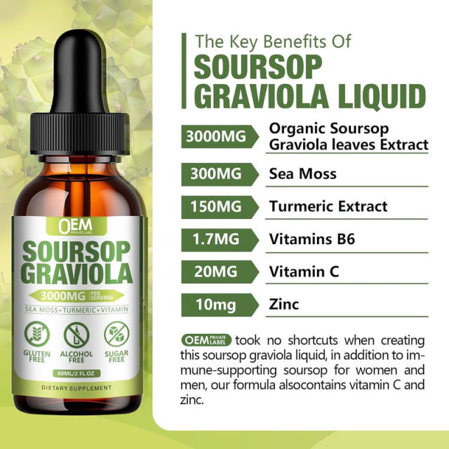 OEM/ODM Soursop Graviola Liquid Drops Gluten-Free Alcohol-Free Sugar-Free,MY SHOP,OEM/ODM Soursop Graviola Liquid Drops Gluten-Free Alcohol-Free Sugar-Free