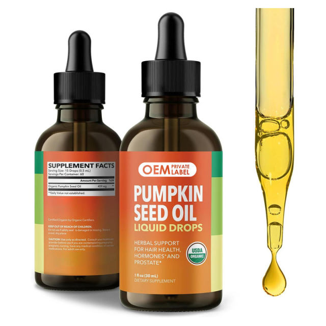 Organic Pumpkin Seed Oil Liquid Drops Hair Hormone Prostate Support,MY SHOP,Organic Pumpkin Seed Oil Liquid Drops Hair Hormone Prostate Support