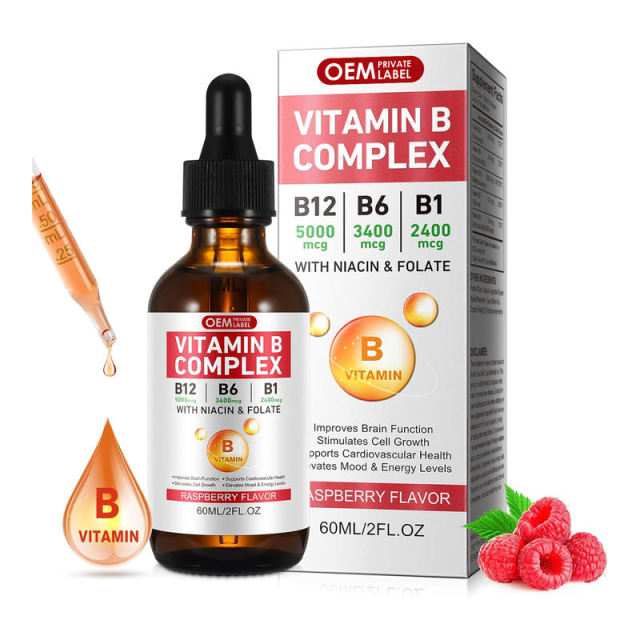 Bulk Vitamin B Complex Drops with Niacin Folate Raspberry Flavor White Label,MY SHOP,Bulk Vitamin B Complex Drops with Niacin Folate Raspberry Flavor White Label