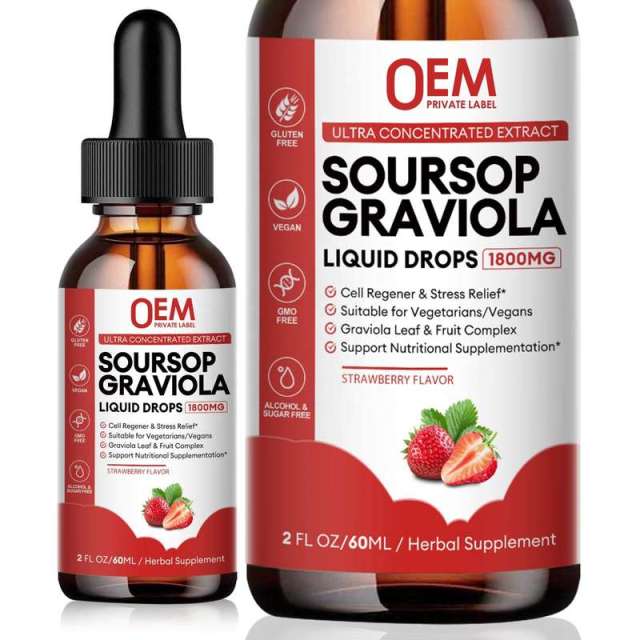 Bulk Soursop Extract Drops with Vitamin C Strawberry Flavor White Label,MY SHOP,Bulk Soursop Extract Drops with Vitamin C Strawberry Flavor White Label