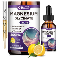 OEM Magnesium Stress Relief Drops Relaxation Formula Natural Lemon Flavor,MY SHOP,OEM Magnesium Stress Relief Drops Relaxation Formula Natural Lemon Flavor