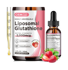 Private Label Liposomal Glutathione Liquid Drops 2000mcg 2 fl oz Strawberry Flavor,MY SHOP,Private Label Liposomal Glutathione Liquid Drops 2000mcg 2 fl oz Strawberry Flavor