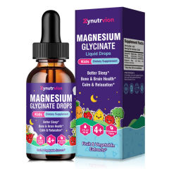 Zynutrvion Kids Magnesium Glycinate Liquid Drops 2 fl oz (60ml) Strawberry Flavor,MY SHOP,Zynutrvion Kids Magnesium Glycinate Liquid Drops 2 fl oz (60ml) Strawberry Flavor