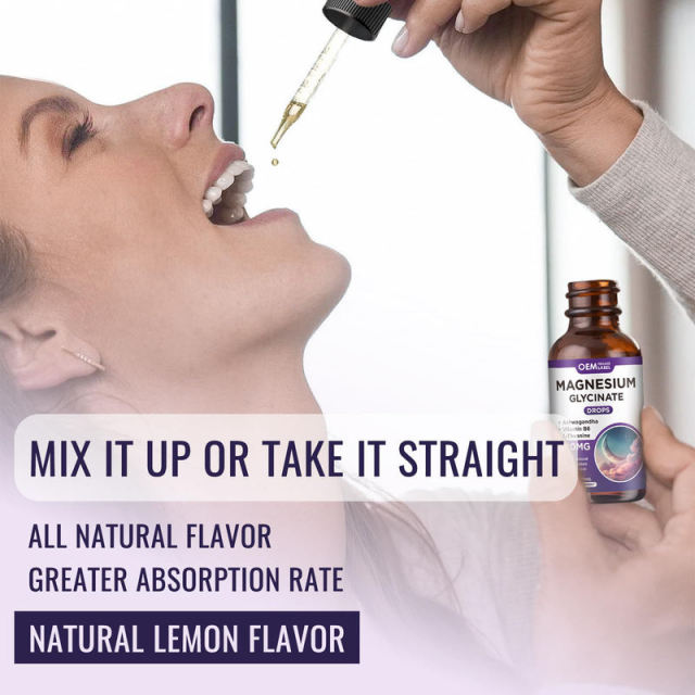 OEM Magnesium Stress Relief Drops Relaxation Formula Natural Lemon Flavor,MY SHOP,OEM Magnesium Stress Relief Drops Relaxation Formula Natural Lemon Flavor
