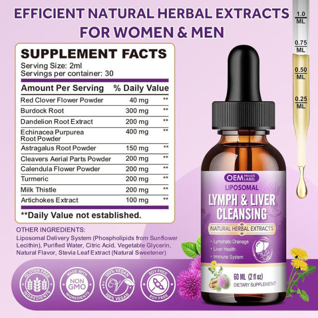 OEM/ODM Liposomal Lymph & Liver Cleansing Drops Vegan Gluten-Free,MY SHOP,OEM/ODM Liposomal Lymph & Liver Cleansing Drops Vegan Gluten-Free