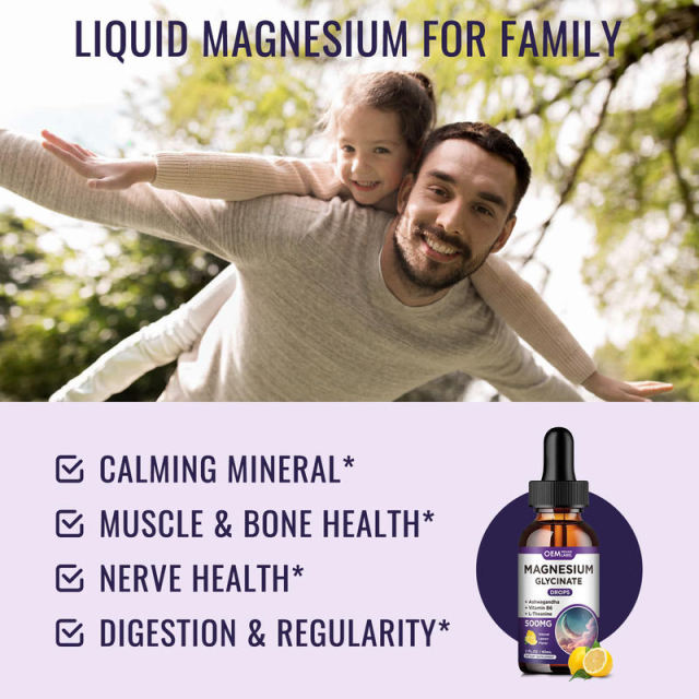 OEM Magnesium Stress Relief Drops Relaxation Formula Natural Lemon Flavor,MY SHOP,OEM Magnesium Stress Relief Drops Relaxation Formula Natural Lemon Flavor